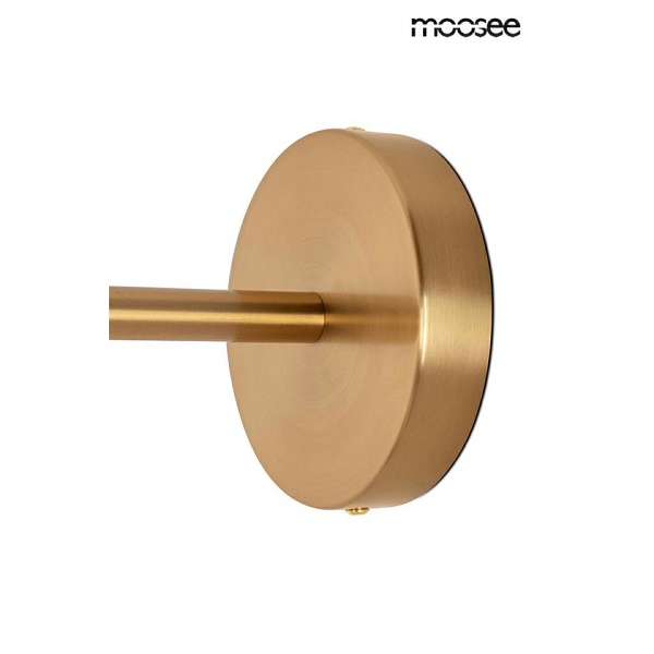 Lampa ścienna RIVA złota - Moosee