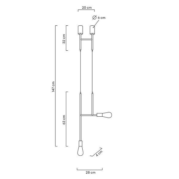 Lampa wisząca RIVA 2 złota - Moosee