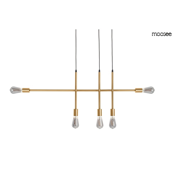 Lampa wisząca RIVA 5 złota - Moosee