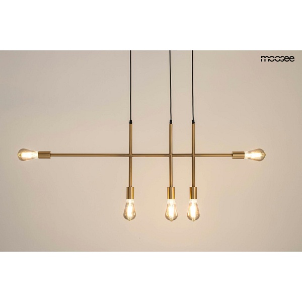 Lampa wisząca RIVA 5 złota - Moosee