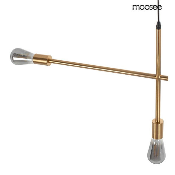 Lampa wisząca RIVA 5 złota - Moosee