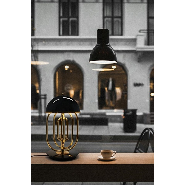 Lampa stołowa BOTTEGA złota / czarna - Moosee