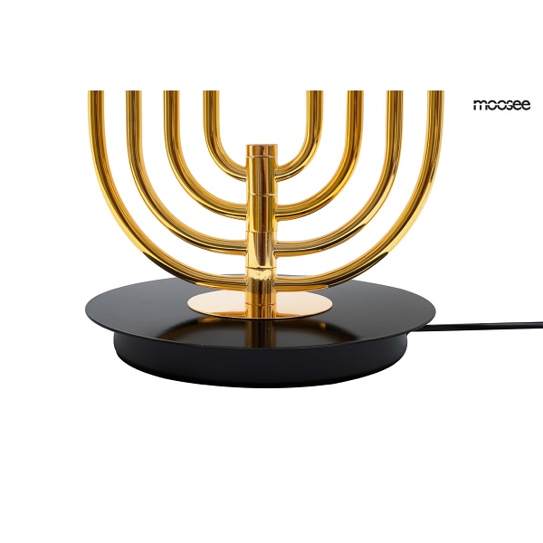 Lampa stołowa BOTTEGA złota / czarna - Moosee