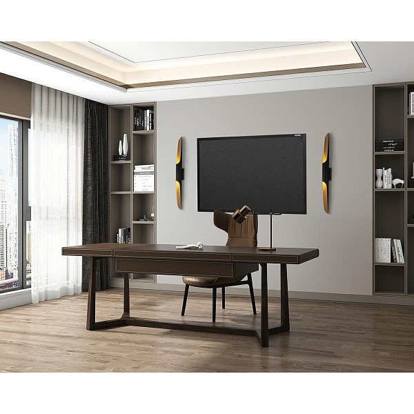 Lampa ścienna CONTEO WALL czarna / złota - Moosee