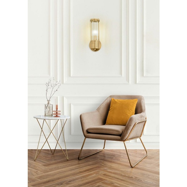 Lampa ścienna PILAR złota - Moosee