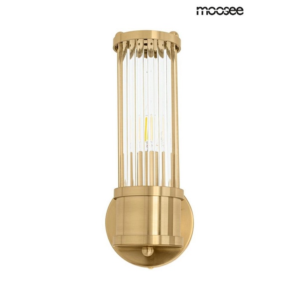 Lampa ścienna PILAR złota - Moosee