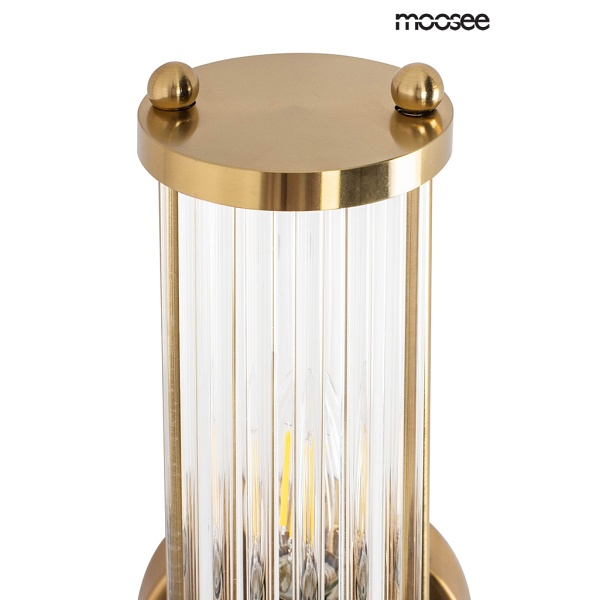 Lampa ścienna PILAR złota - Moosee