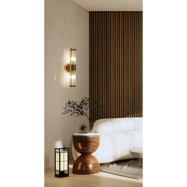 Lampa ścienna PILAR TWIN złota - Moosee