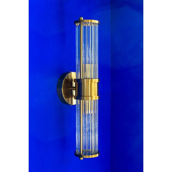 Lampa ścienna PILAR TWIN złota - Moosee