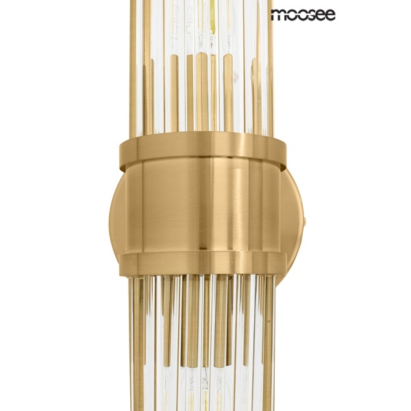 Lampa ścienna PILAR TWIN złota - Moosee