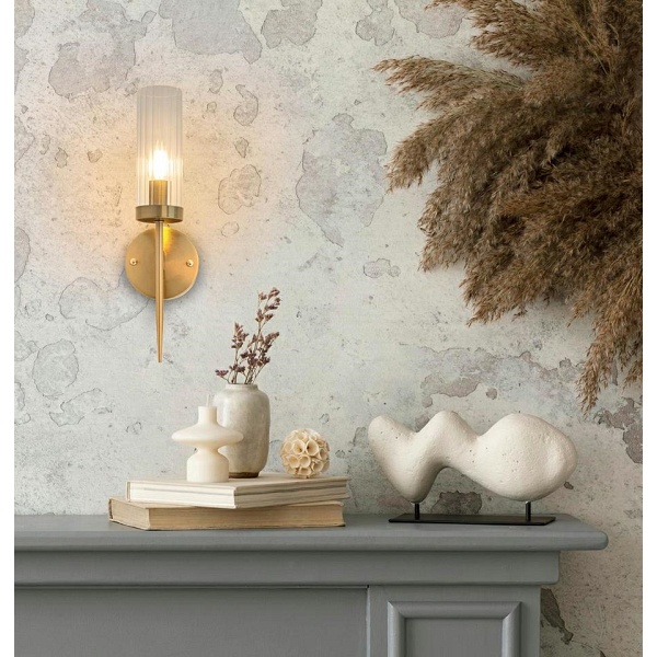 Lampa ścienna TORCH złota - Moosee