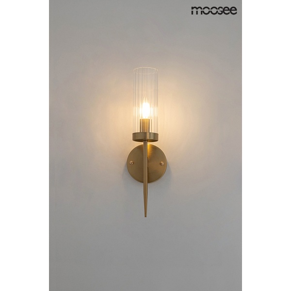 Lampa ścienna TORCH złota - Moosee