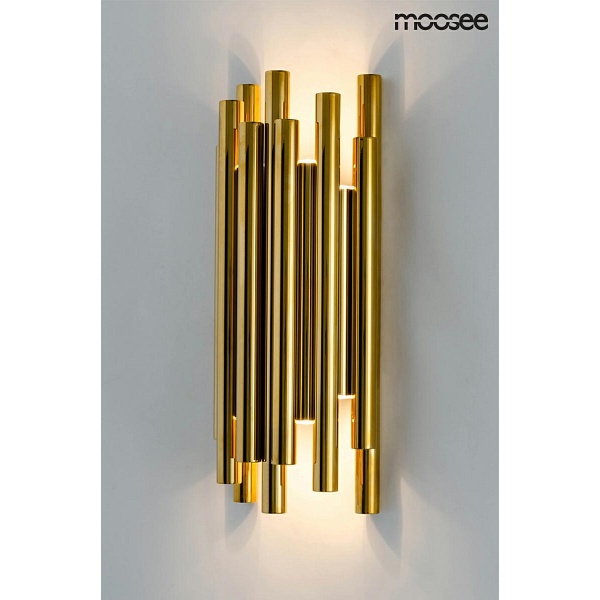 Lampa ścienna ORGANO złota - Moosee