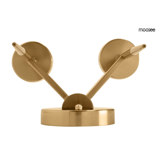 Lampa ścienna TORCH TWIN złota - Moosee
