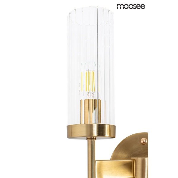 Lampa ścienna TORCH TWIN złota - Moosee