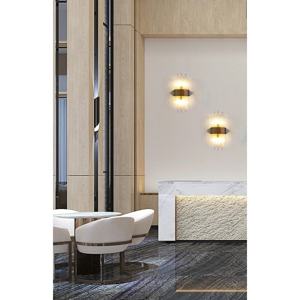 Lampa ścienna PORTOFINO złota - Moosee