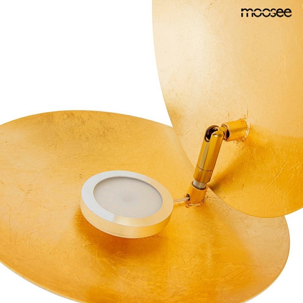 Lampa ścienna ECLISE złota / czarna - Moosee