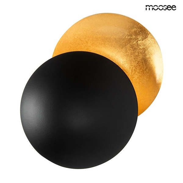 Lampa ścienna ECLISE złota / czarna - Moosee