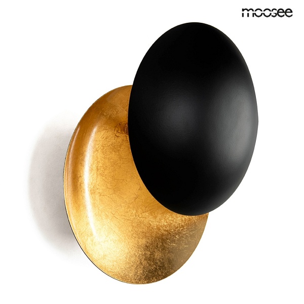 Lampa ścienna ECLISE złota / czarna - Moosee