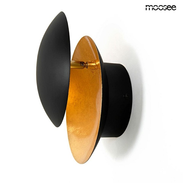 Lampa ścienna ECLISE złota / czarna - Moosee