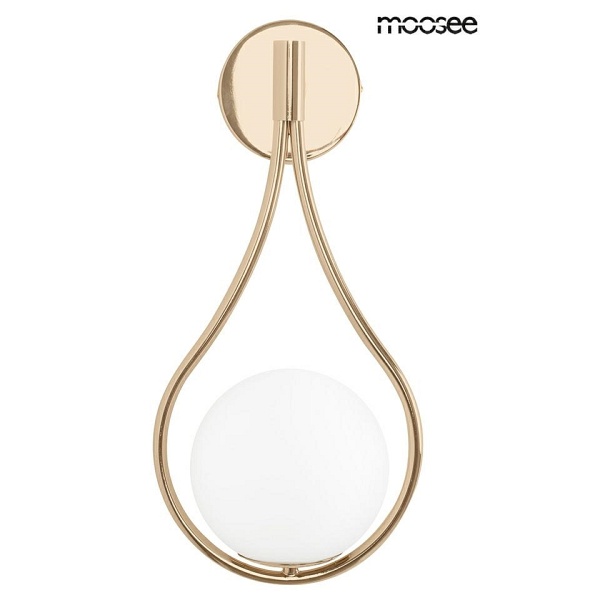 Lampa ścienna ROMA złota - Moosee