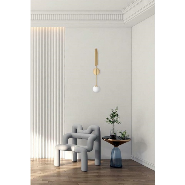 Lampa ścienna LUCCA złota - Moosee