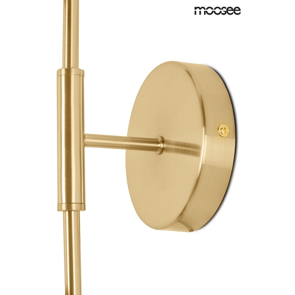 Lampa ścienna LUCCA złota - Moosee