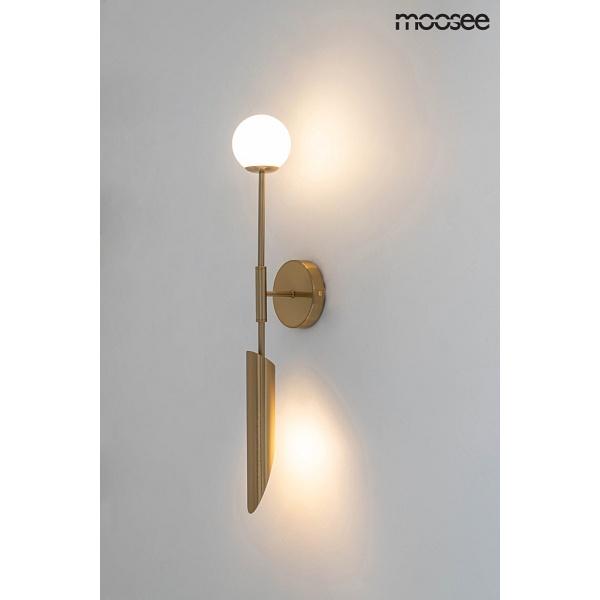 Lampa ścienna LUCCA złota - Moosee