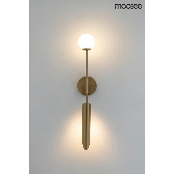 Lampa ścienna LUCCA złota - Moosee
