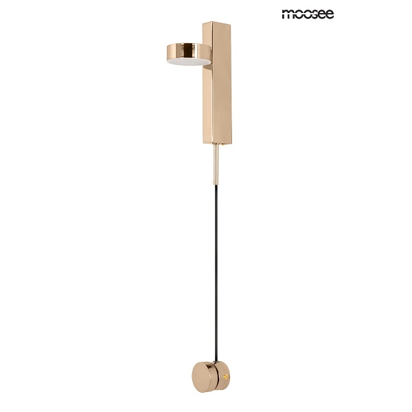 Lampa ścienna CLARID GOLD złota - Moosee