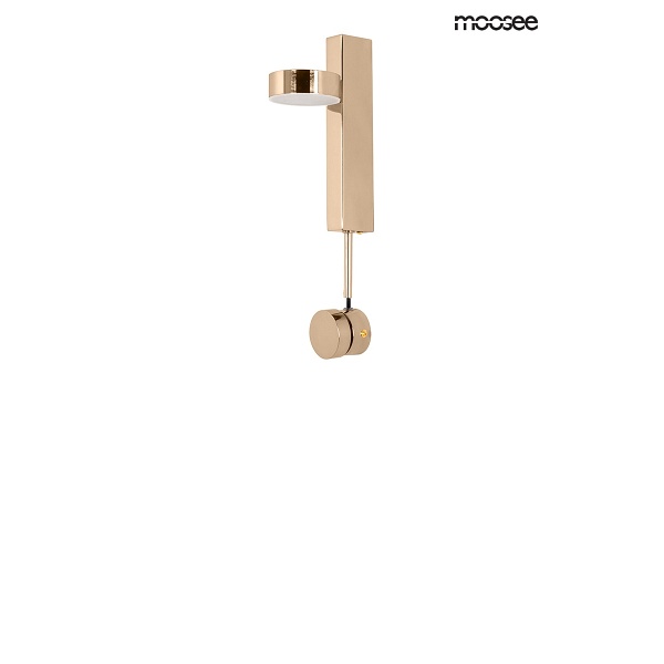 Lampa ścienna CLARID GOLD złota - Moosee