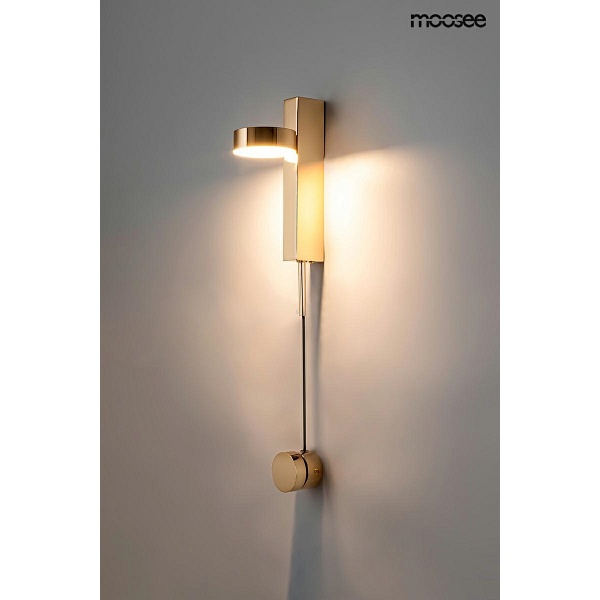 Lampa ścienna CLARID GOLD złota - Moosee