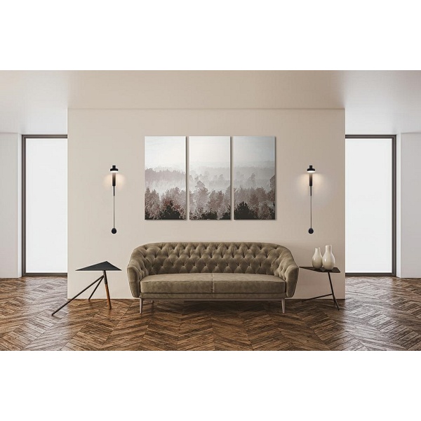 Lampa ścienna CLARID BLACK czarna - Moosee