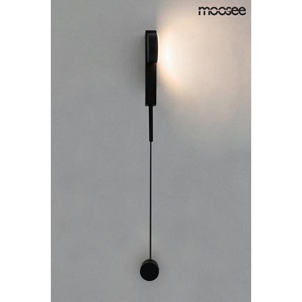 Lampa ścienna CLARID BLACK czarna - Moosee