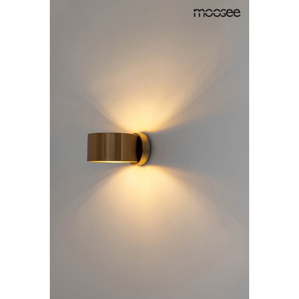 Lampa ścienna ARRO złota - Moosee
