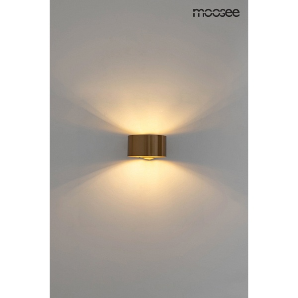 Lampa ścienna ARRO złota - Moosee