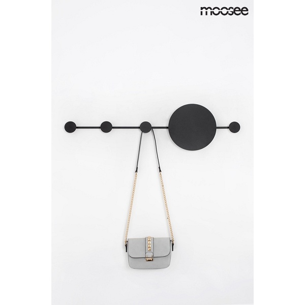 Lampa ścienna SHADOW HANG z wieszakiem czarna - Moosee