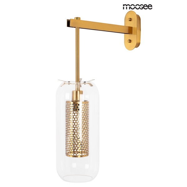 Lampa ścienna LAMPION złota - Moosee