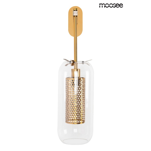 Lampa ścienna LAMPION złota - Moosee