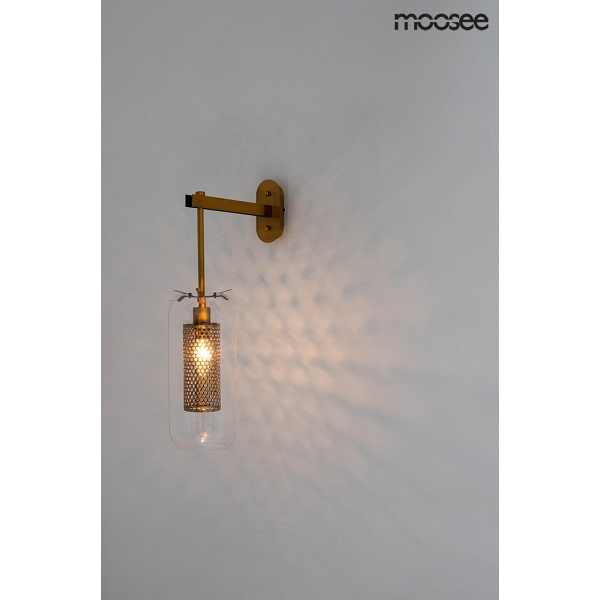 Lampa ścienna LAMPION złota - Moosee