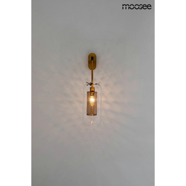 Lampa ścienna LAMPION złota - Moosee