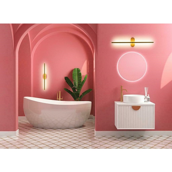 Lampa ścienna TOBIA złota - Moosee