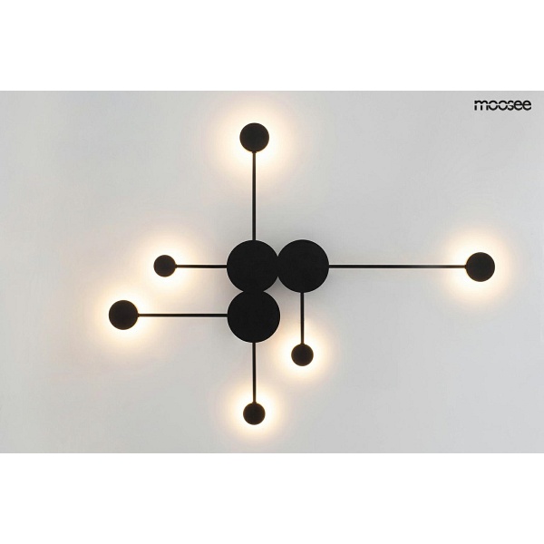 Lampa ścienna SHADOW MULTI czarna - Moosee