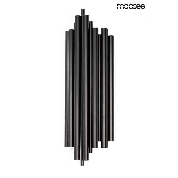 Lampa ścienna HARMONIC BLACK czarna - Moosee