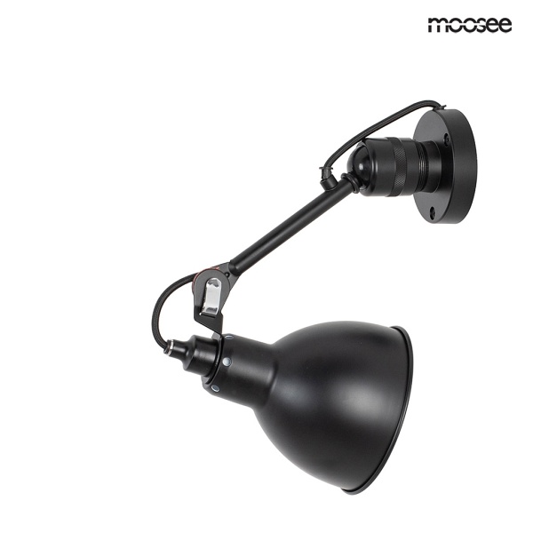 Lampa ścienna FRANK czarna - Moosee