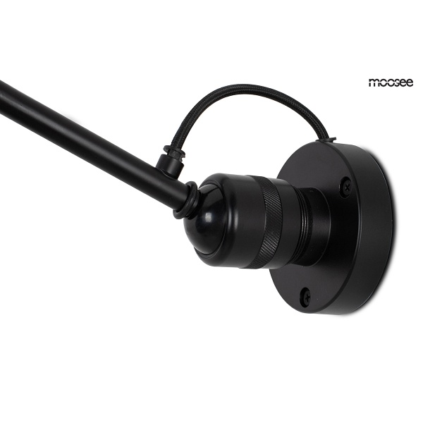 Lampa ścienna FRANK czarna - Moosee