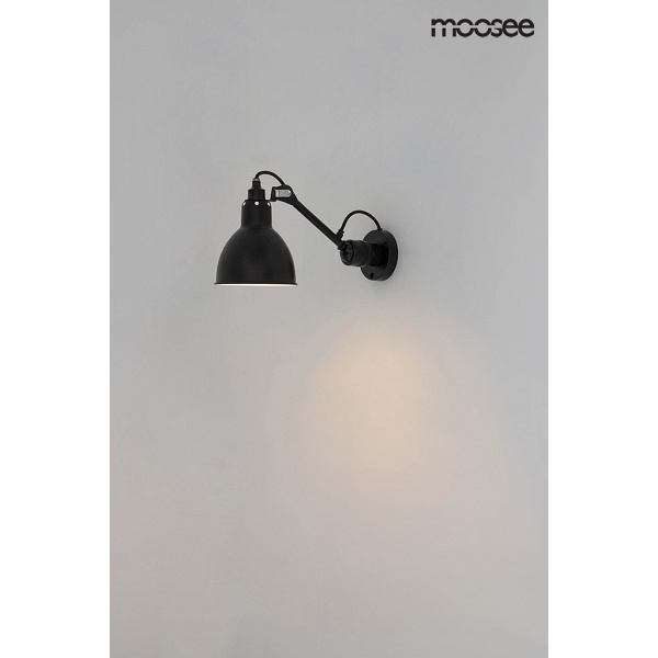 Lampa ścienna FRANK czarna - Moosee