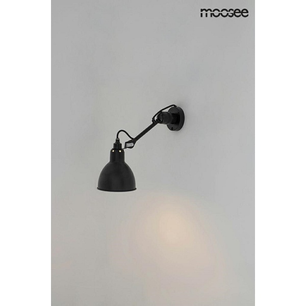 Lampa ścienna FRANK czarna - Moosee