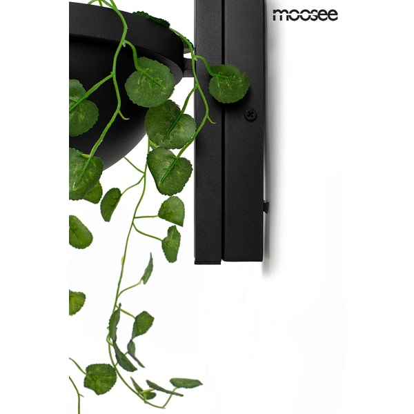 Lampa ścienna PLANT WALL czarna - Moosee