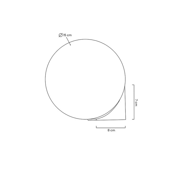 Lampa ścienna BOLL złota - Moosee